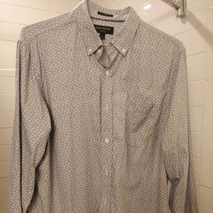 Men's Banana Republic Gray Pattern Shirt  - L